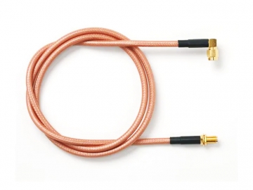 SMA Male Right Angle to SMA Female Bulkhead 50ohm CableSMA 公頭直角至 SMA 母頭悶頭 50 Ω 電纜Pomona 73071-BB 系列