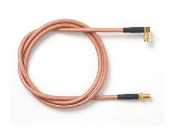 SMA Male Right Angle to SMA Female Bulkhead 50ohm CableSMA 公頭直角至 SMA 母頭悶頭 50 Ω 電纜Pomona 73071-X 系列