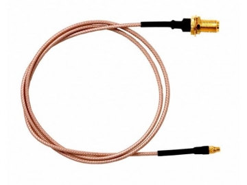MMCX Male to SMA Female Bulkhead 50 ohm CableMMCX 公頭至 SMA 母頭悶頭 50 Ω 電纜Pomona 73078-UU 系列