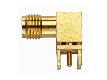 SMA 50 Ω 插孔 , 直角 PCB 安裝Pomona 72971